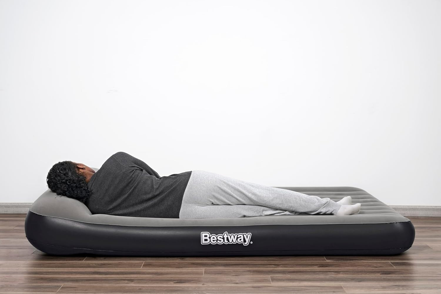 Queen Air Mattress 80"x60"x12" with Built-In USB Pump & Flock Top