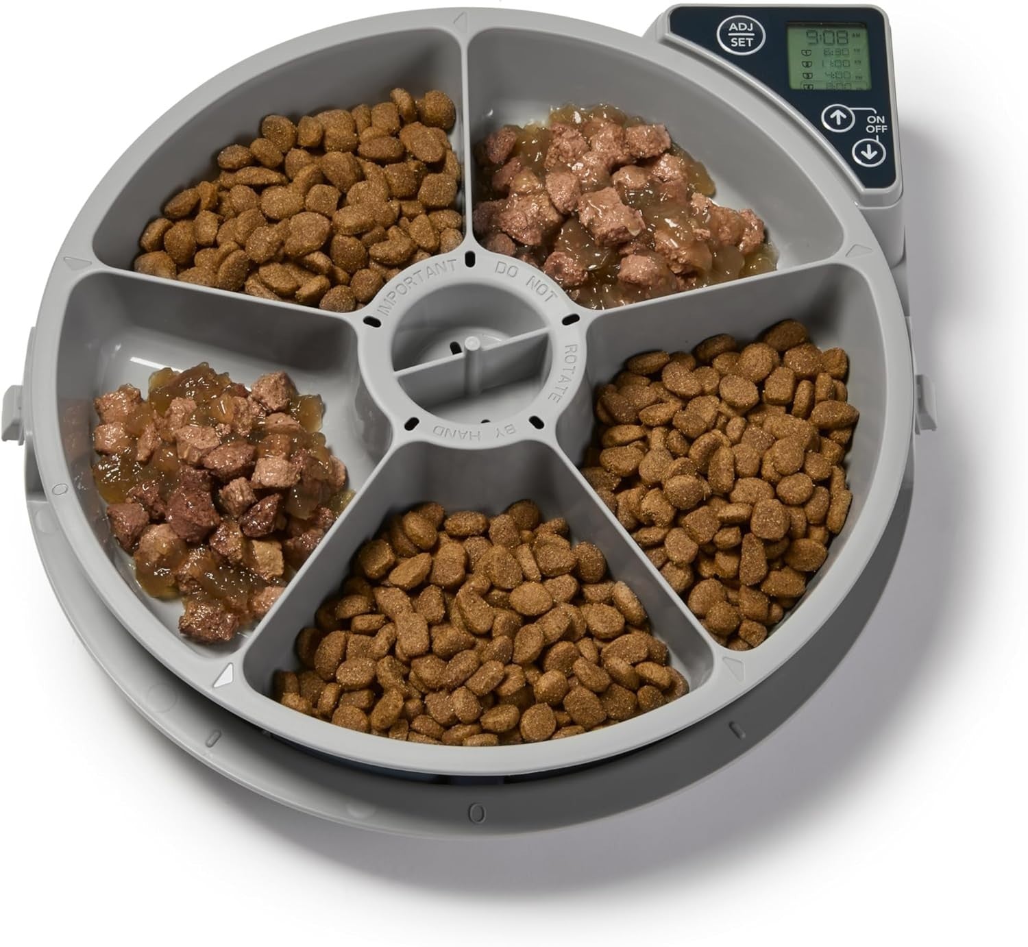 Automatic Pet Feeder 5 Meal Digital Timer Wet Dry Food Cat Dog