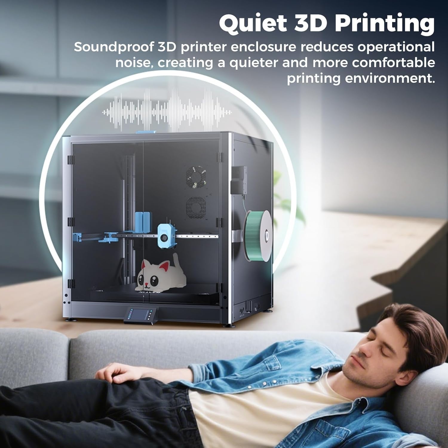3D Printer MAX Enclosure Metal Tempered Glass Heat Filtration Kit