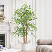 5ft Artificial Bamboo Tree Tall Realistic Plant Indoor Home Office Green Decor