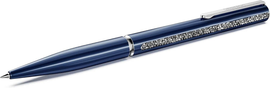 Blue Crystal Ballpoint Pen Black Ink Gift Pouch 14.3cm