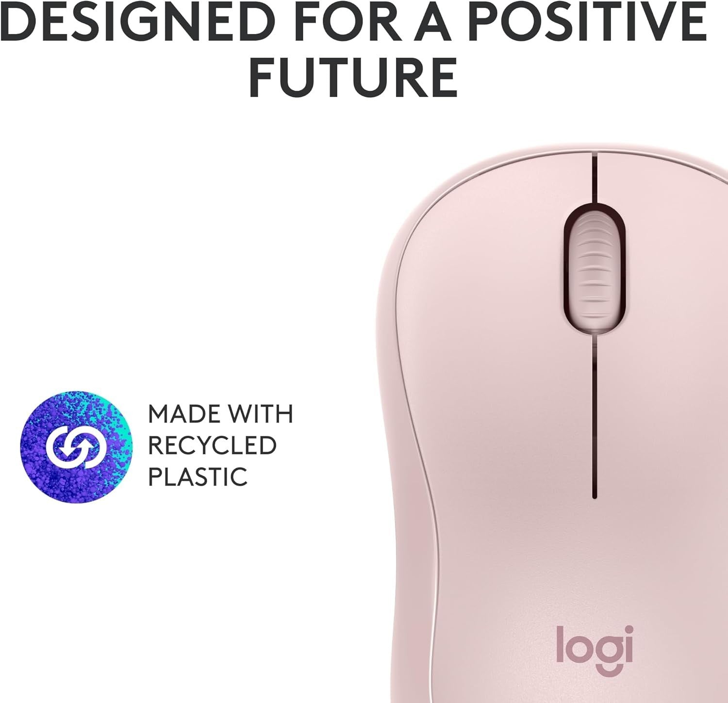 Rose Silent Bluetooth Mouse Compact Wireless Smooth Tracking Laptop Tablet