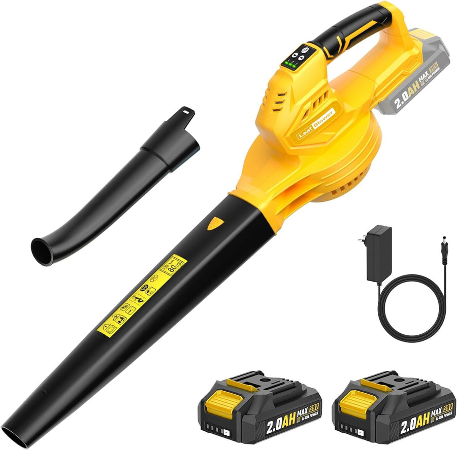 Cordless Leaf Blower 20V Battery Lightweight 3 Speed Garden Cleaner