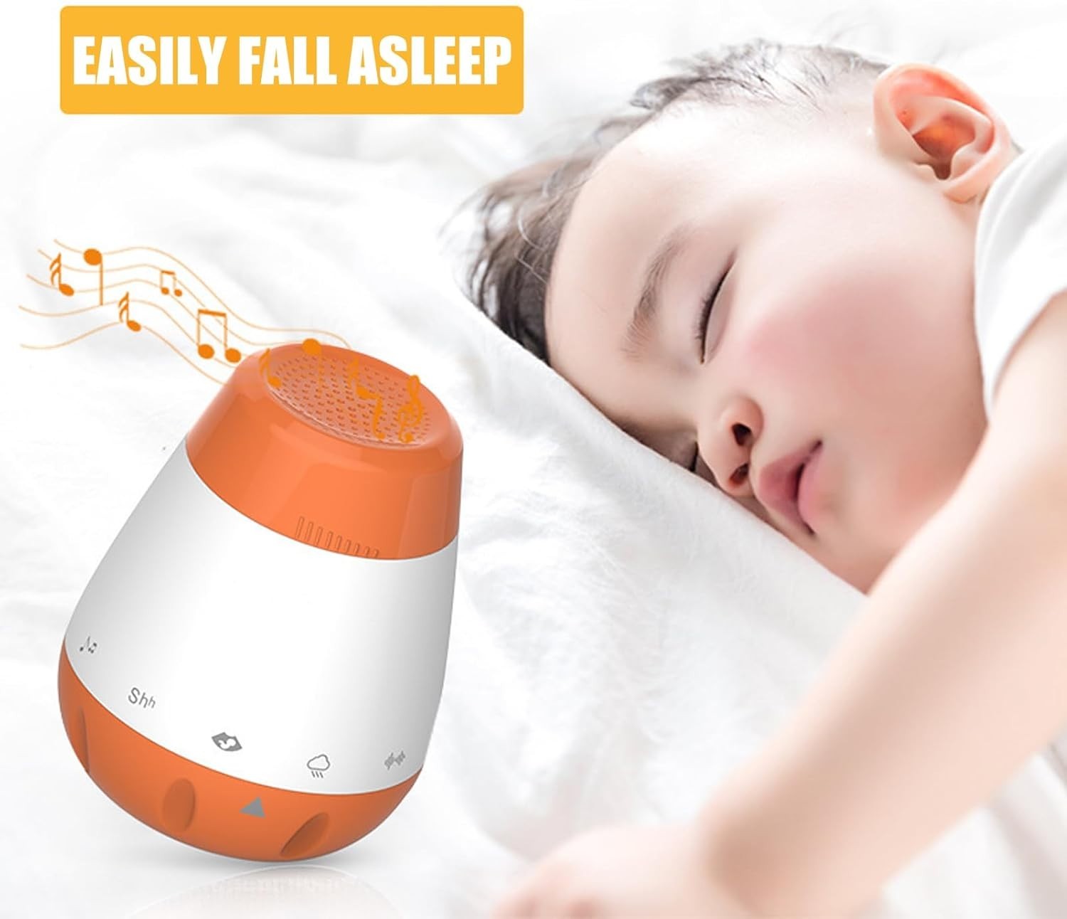 Rechargeable Baby White Noise Machine, Soothing Sleep Sound Generator