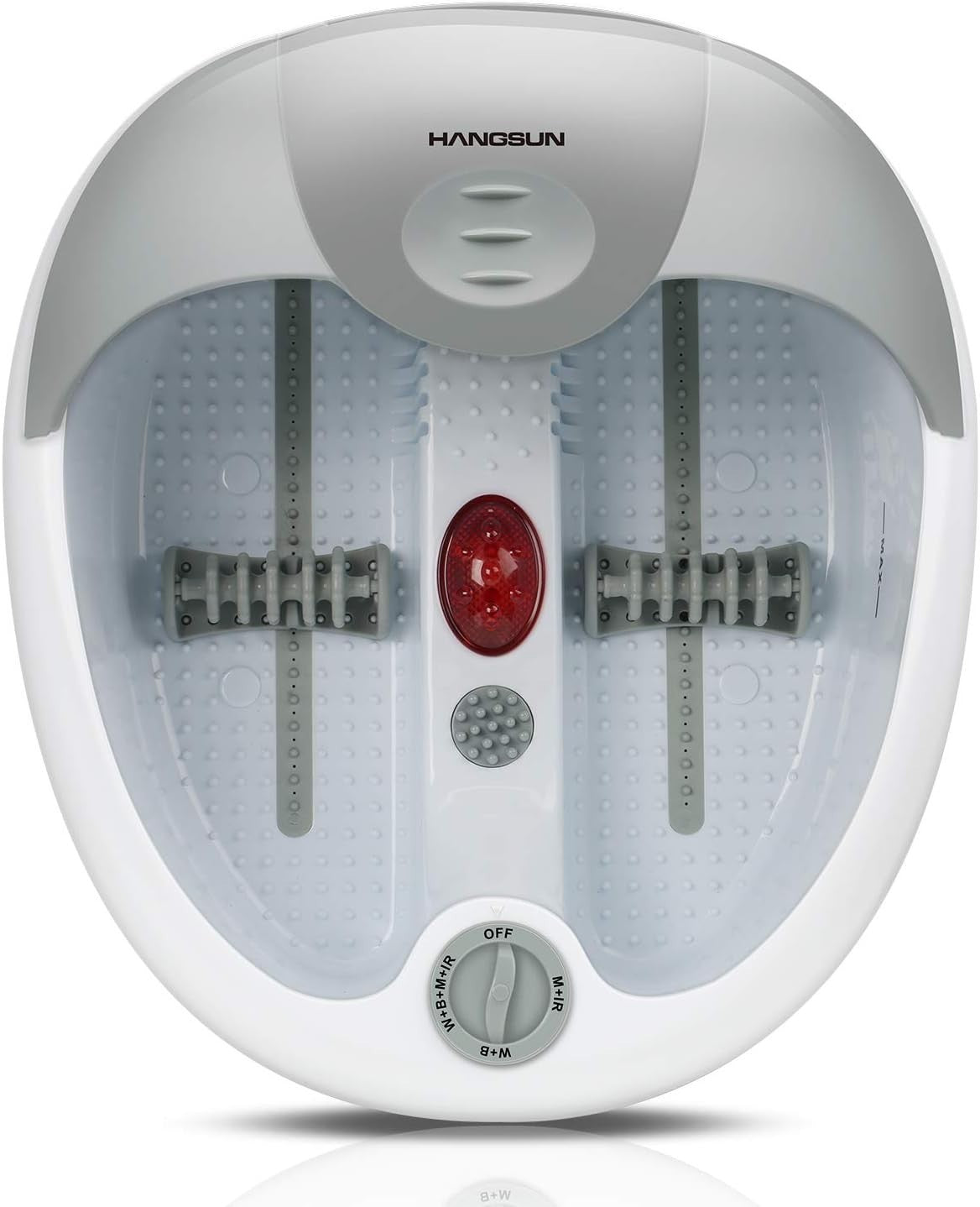 Hangsun Foot Spa Bath Massager Bubble Vibration Infrared Heat Rollers Home