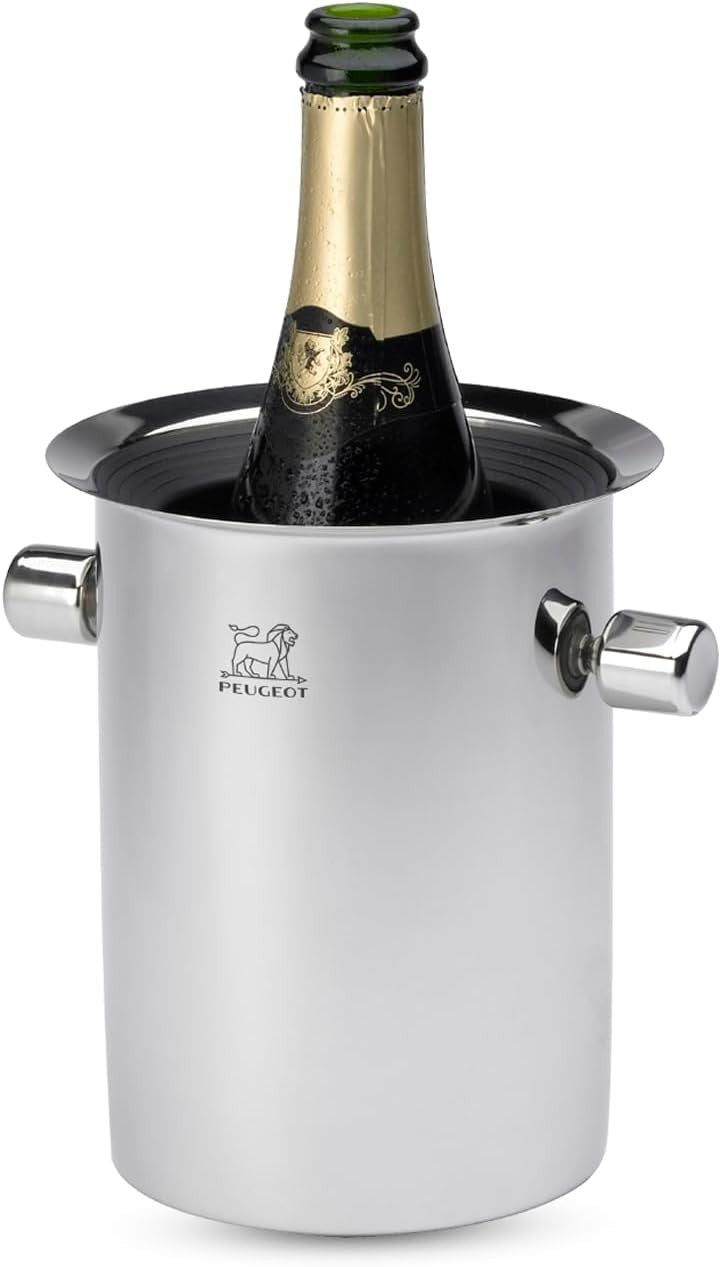 Stainless Steel Wine Cooler Ice Bucket Thermal Chiller No Ice Required 19cm