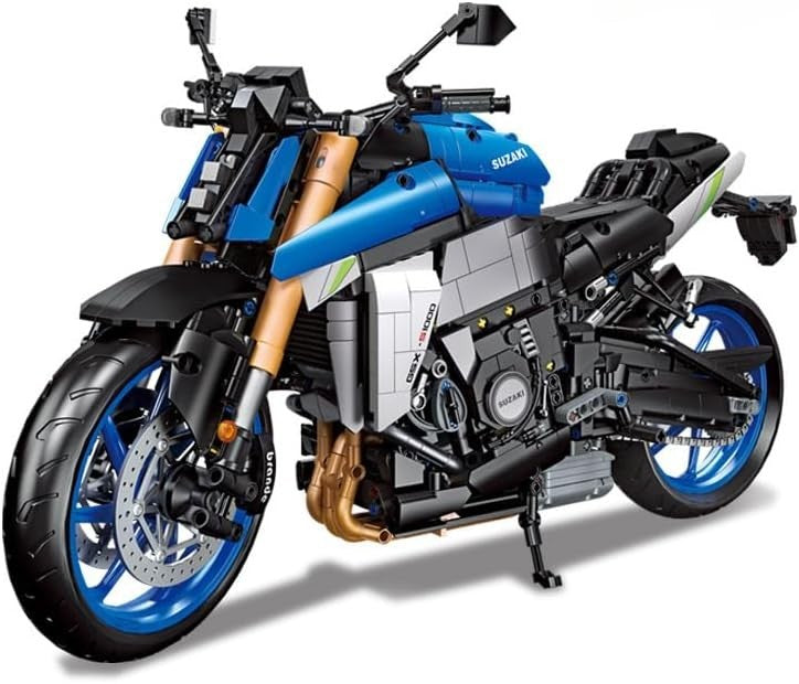 2046 PCS Technic Motorcycle Building Kit - Realistic Racing Superbike Model
