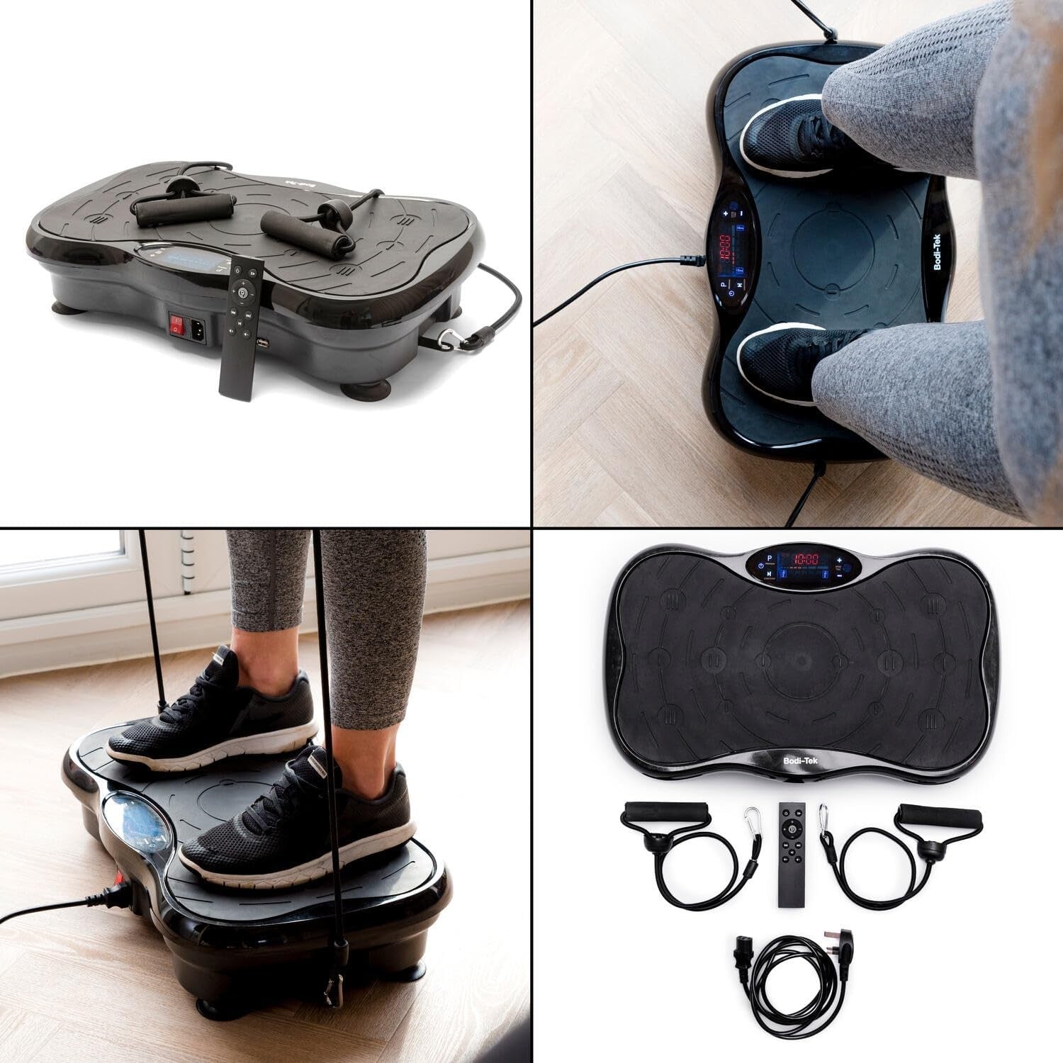 Compact Vibration Plate Fitness Trainer Full Body Workout 99 Speeds