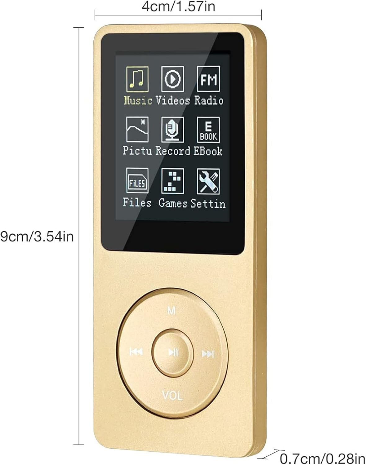 8GB MP3 Player Portable HiFi Music Player FM Radio Voice Recorder