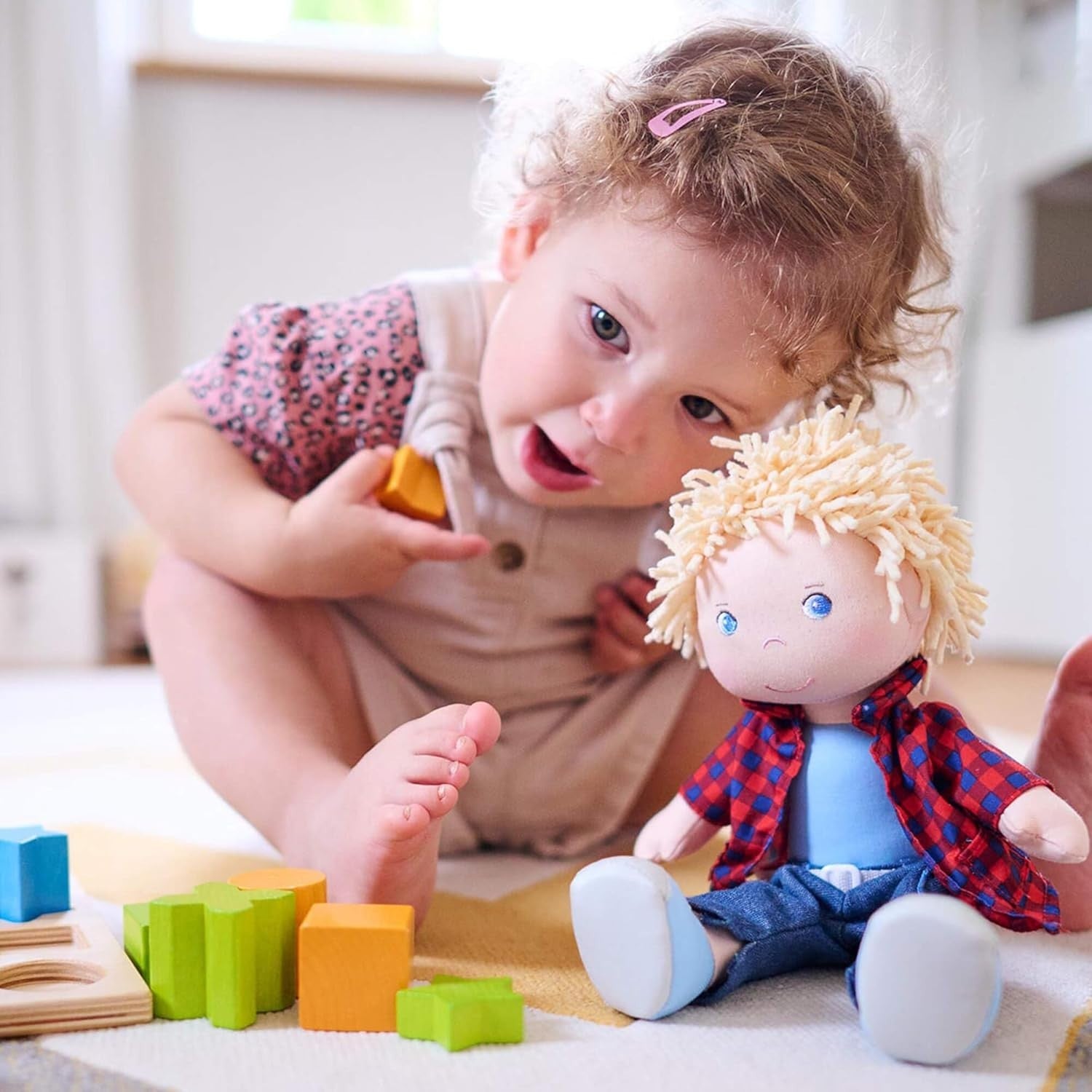 Small Soft Baby Doll Toy Durable Learning Play Figure Gift for Kids Toddlers