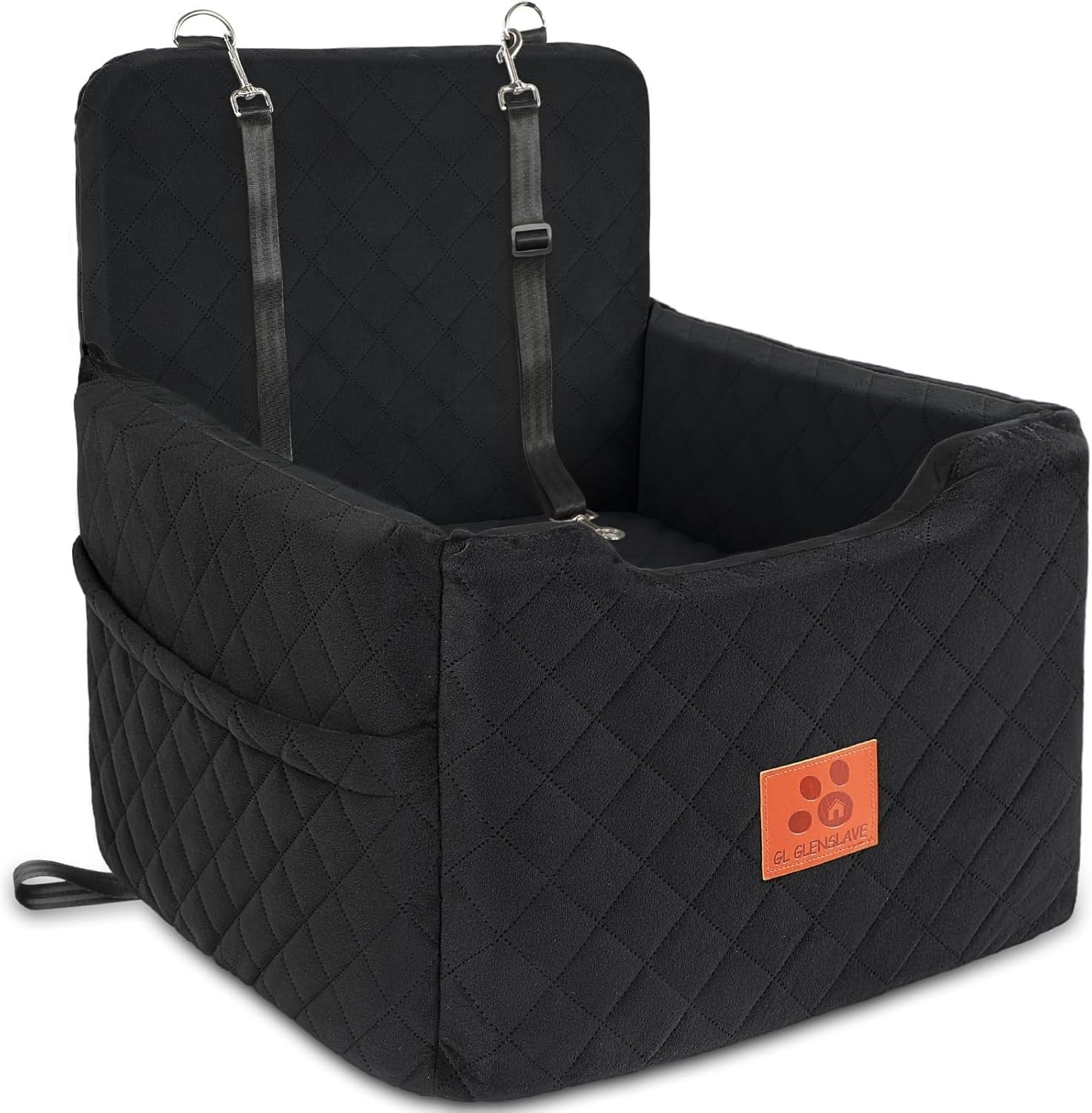 Dog Car Booster Seat Memory Foam Travel Bed Washable for Small Dogs