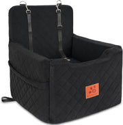 Dog Car Booster Seat Memory Foam Travel Bed Washable for Small Dogs