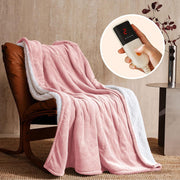 Electric Heated Throw Blanket 130x160cm 6 Heat Timer Washable Sofa Bed