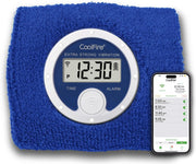 Silent Vibrating Alarm Clock Wristband Blue USB Rechargeable for Heavy Sleepers