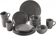 16 Piece Stoneware Dinner Set Plates Bowls Mugs Dishwasher Microwave Safe