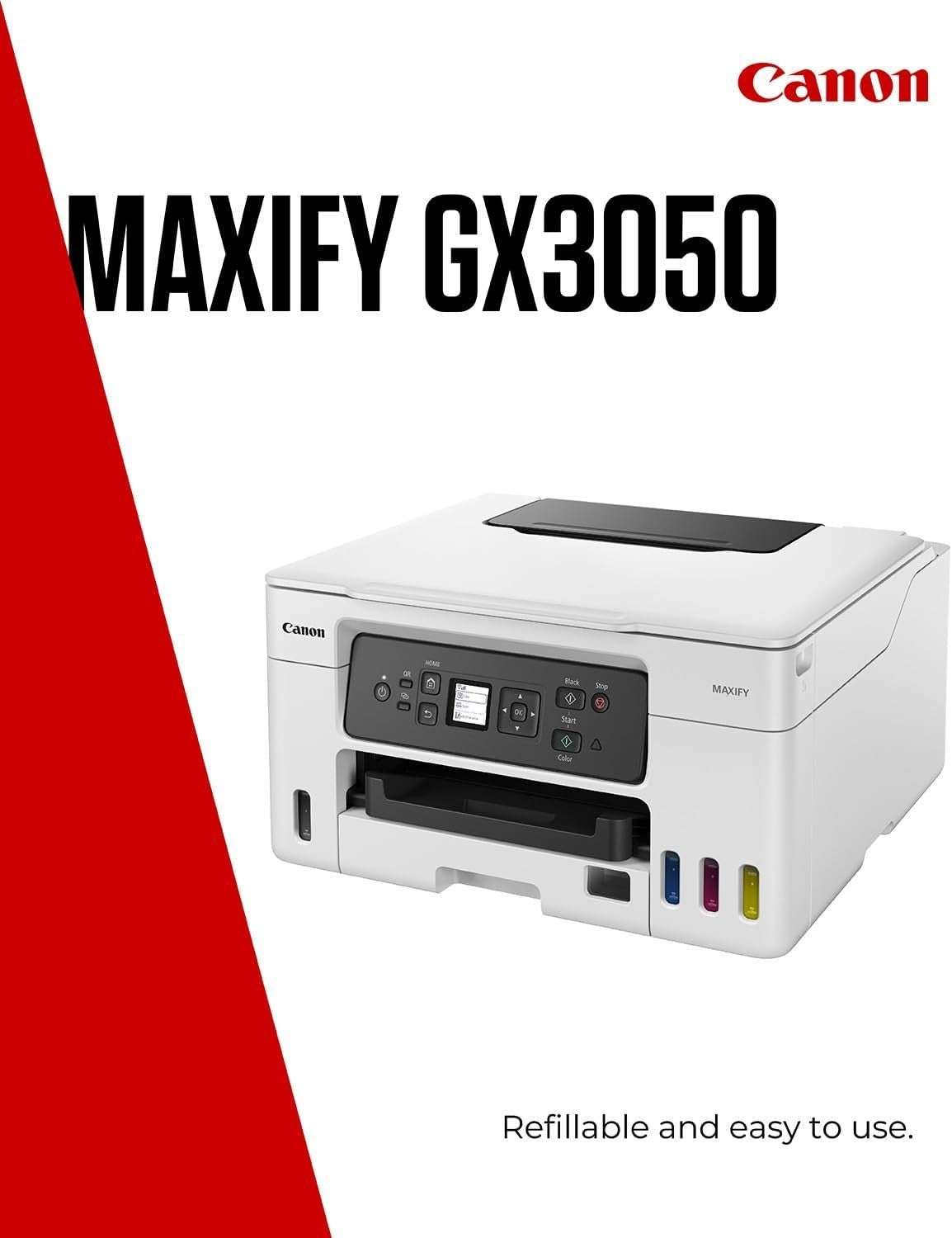 A4 Colour MegaTank Inkjet Printer 3-in-1 Wireless Auto Duplex GX3050