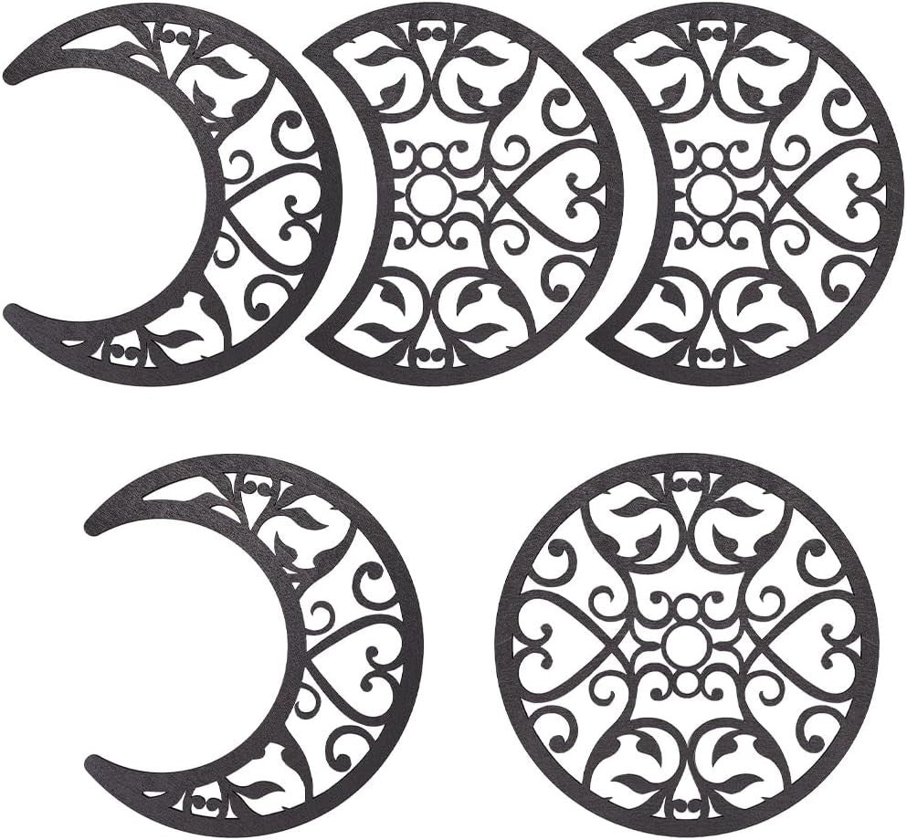 Moon Phase Wall Decor Wooden Boho Luxury Hanging Art