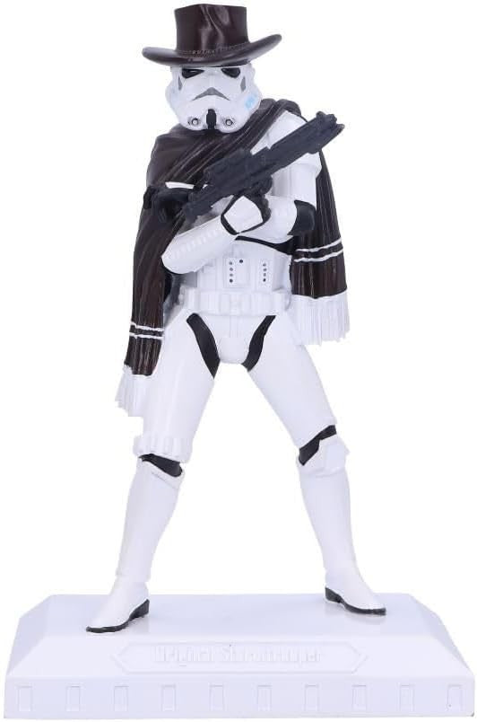 Cowboy Trooper Figurine 18cm Resin Western Style Collectible Home Decor Gift