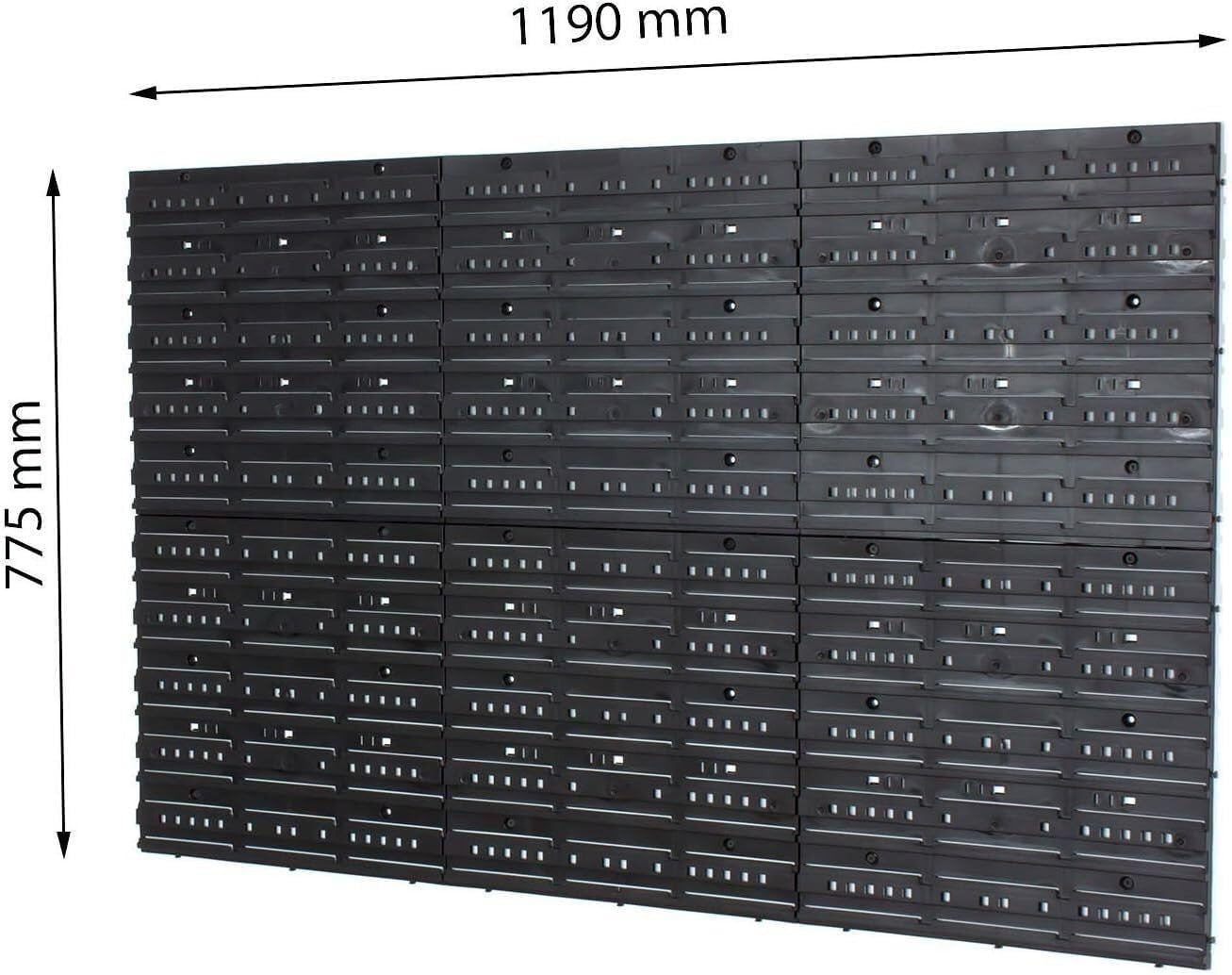 Wall Mounted Tool Peg Board Garage Storage Bins Workshop Organizer