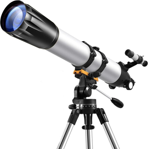 90mm Refractor Telescope for Adults & Kids, 675X Magnification, Tripod