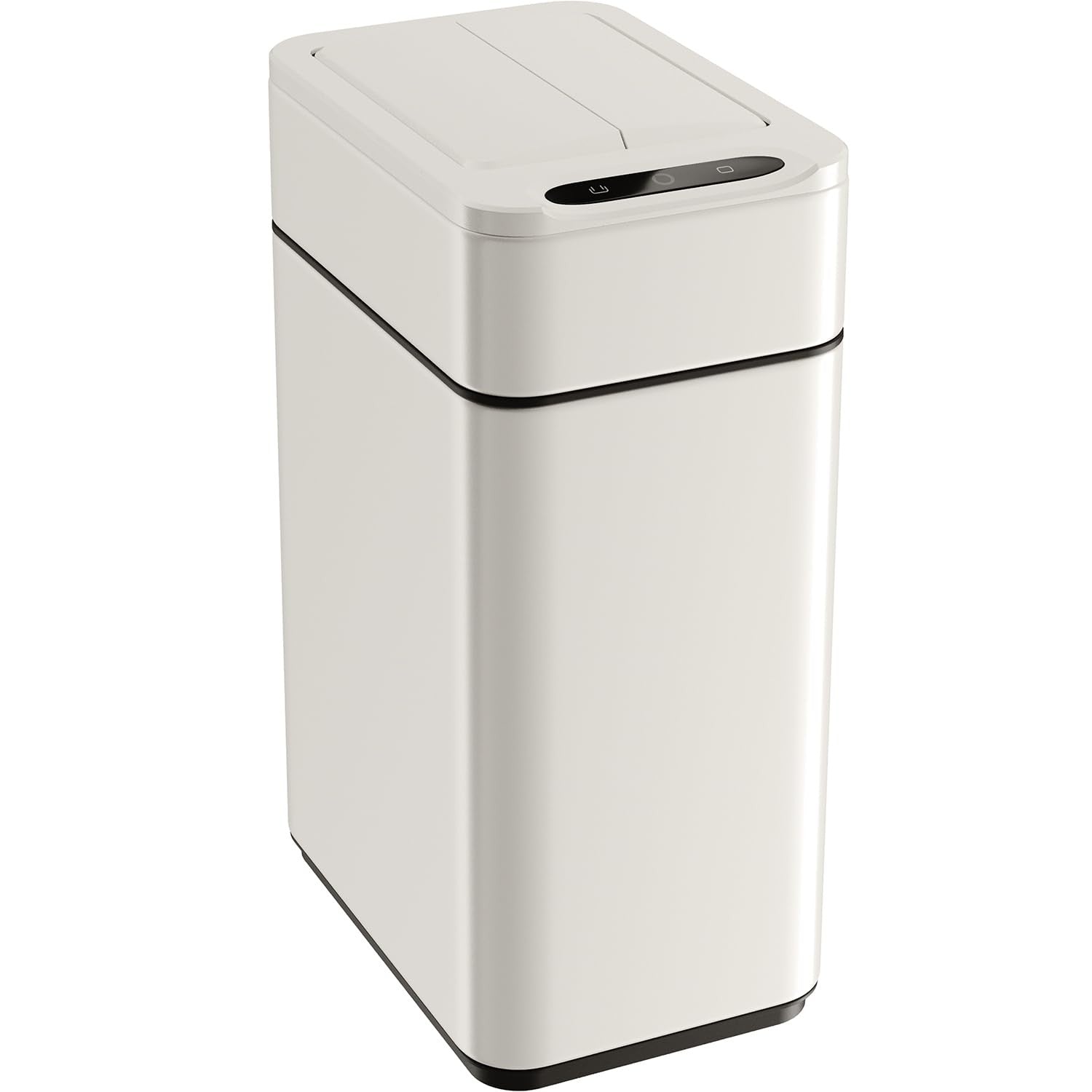 9L Touchless Bathroom Bin Sensor Butterfly Lid Soft Close White