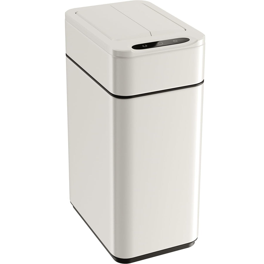 9L Touchless Bathroom Bin Sensor Butterfly Lid Soft Close White