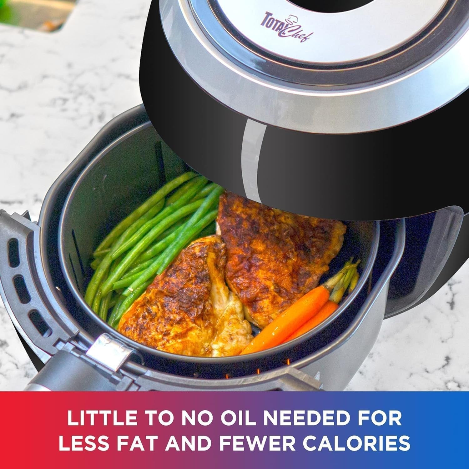 3.6L Digital Air Fryer | Compact Small Air Fryer | 7 Presets | Touchscreen