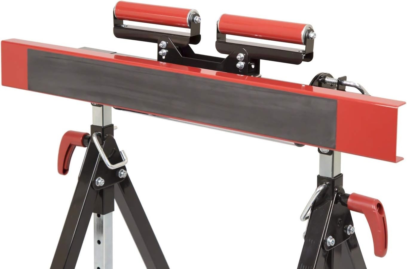 3-in-1 Adjustable Work Bench Trestle Roller V-Support 200kg Telescopic Stand