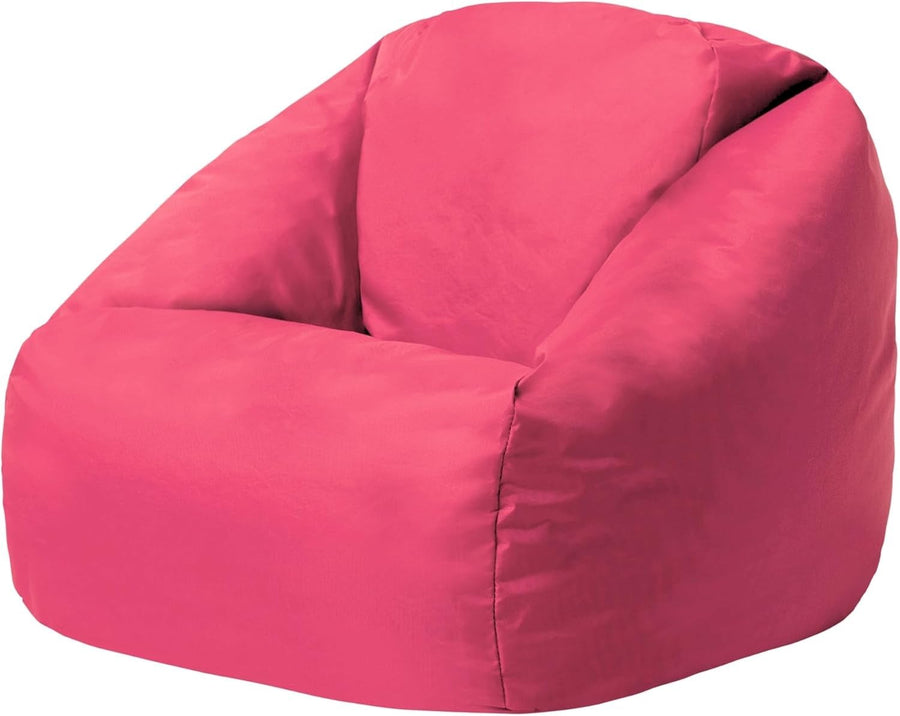 Kids Bean Bag Chair Large Pink Water-Resistant Seat for Playroom Garden