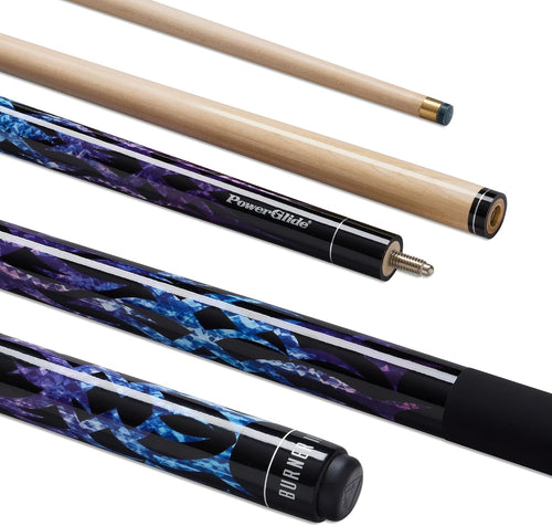 57" Maple Pool Cue 10mm Tip Ramin Butt 2-Piece Plastic Joint