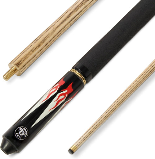 Compact Pub Pool Cue 8mm Tip Ash Shaft 4pc Adjustable 45–57in