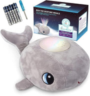 Plush Whale Baby Sleep Soother with 12 Lullabies & White Noise Toy
