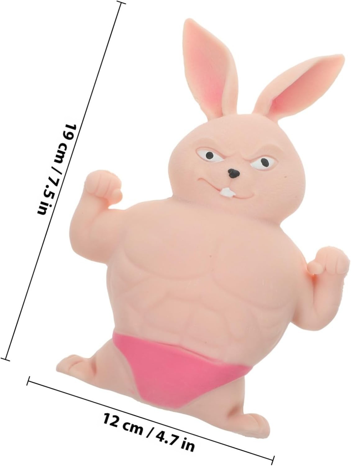 Funny Muscle Rabbit Squishy Fidget Stress Relief Stretch Toy