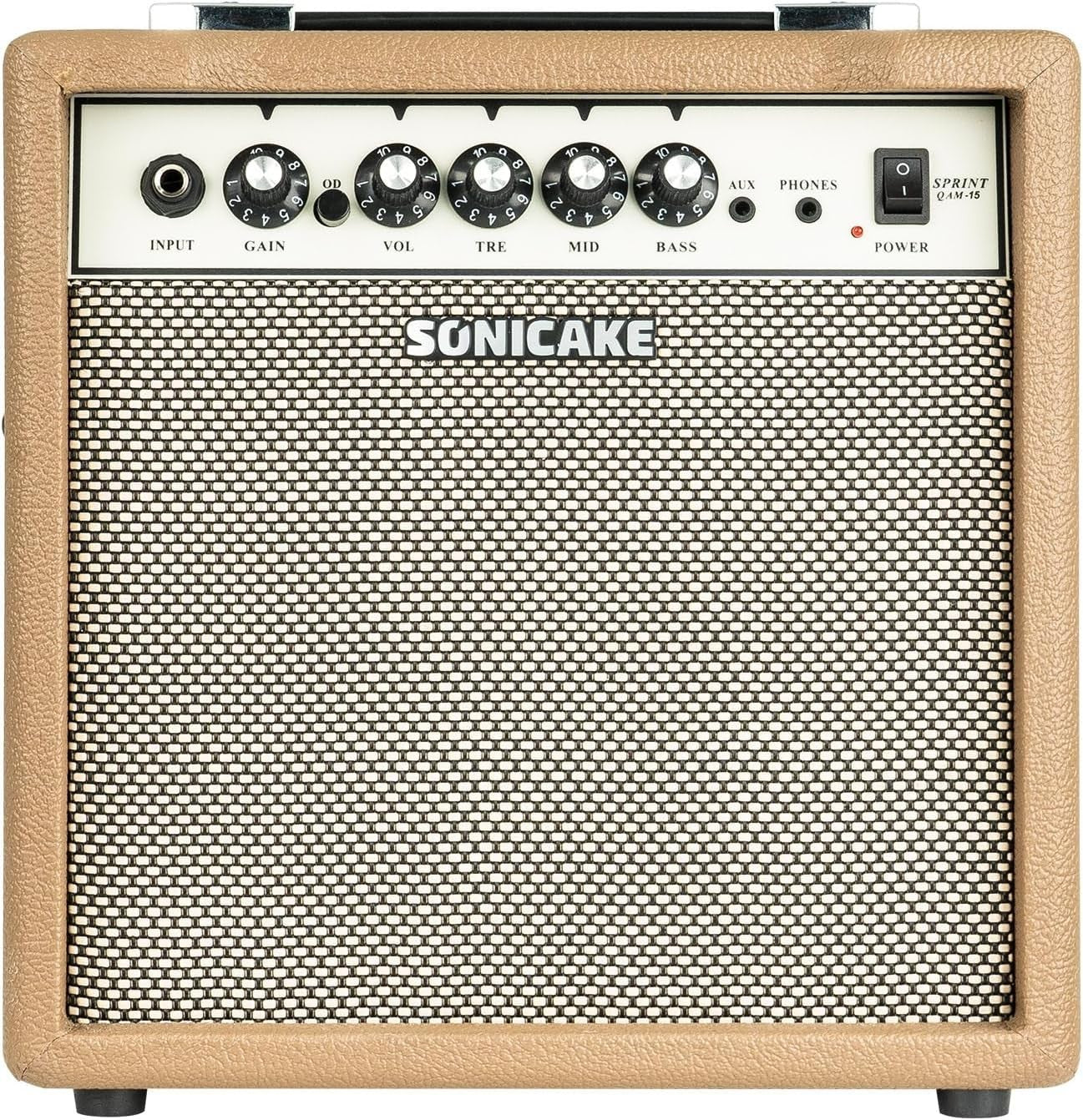 15W Electric Guitar Amp Combo Practice Amplifier AUX EQ
