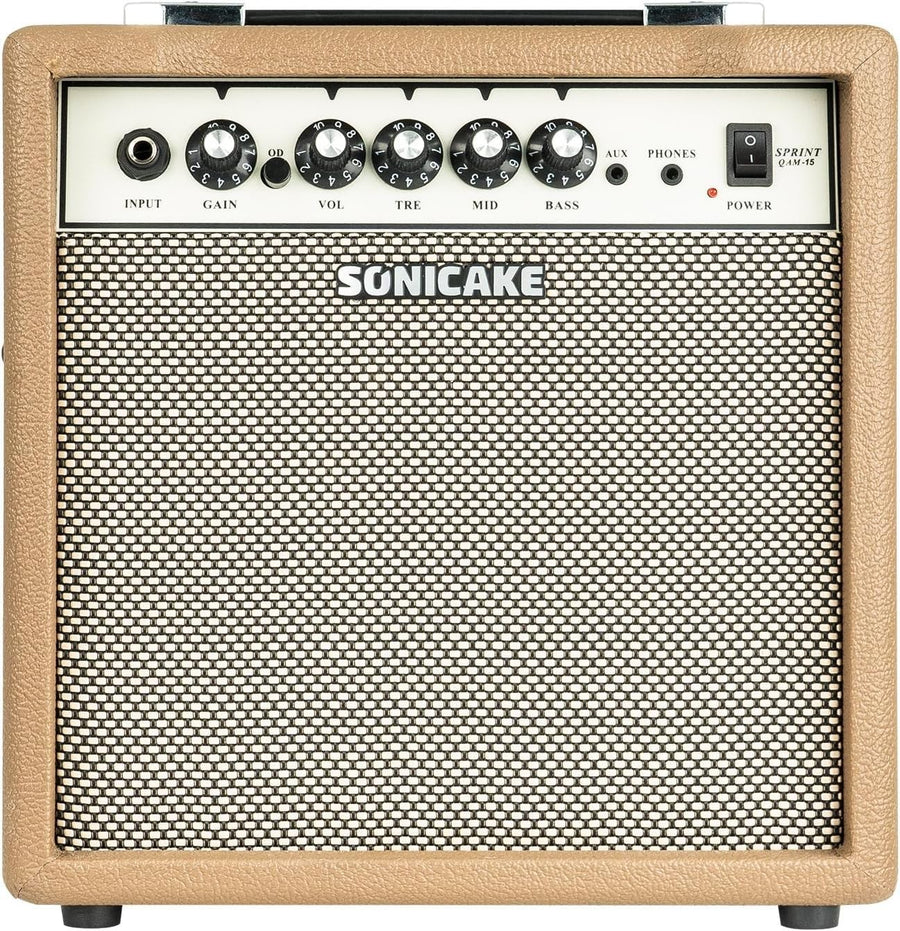 15W Electric Guitar Amp Combo Practice Amplifier AUX EQ
