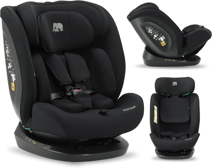 360° Rotating Child Car Seat 0–36kg Group 0 1 2 3 Newborn to 12 Years