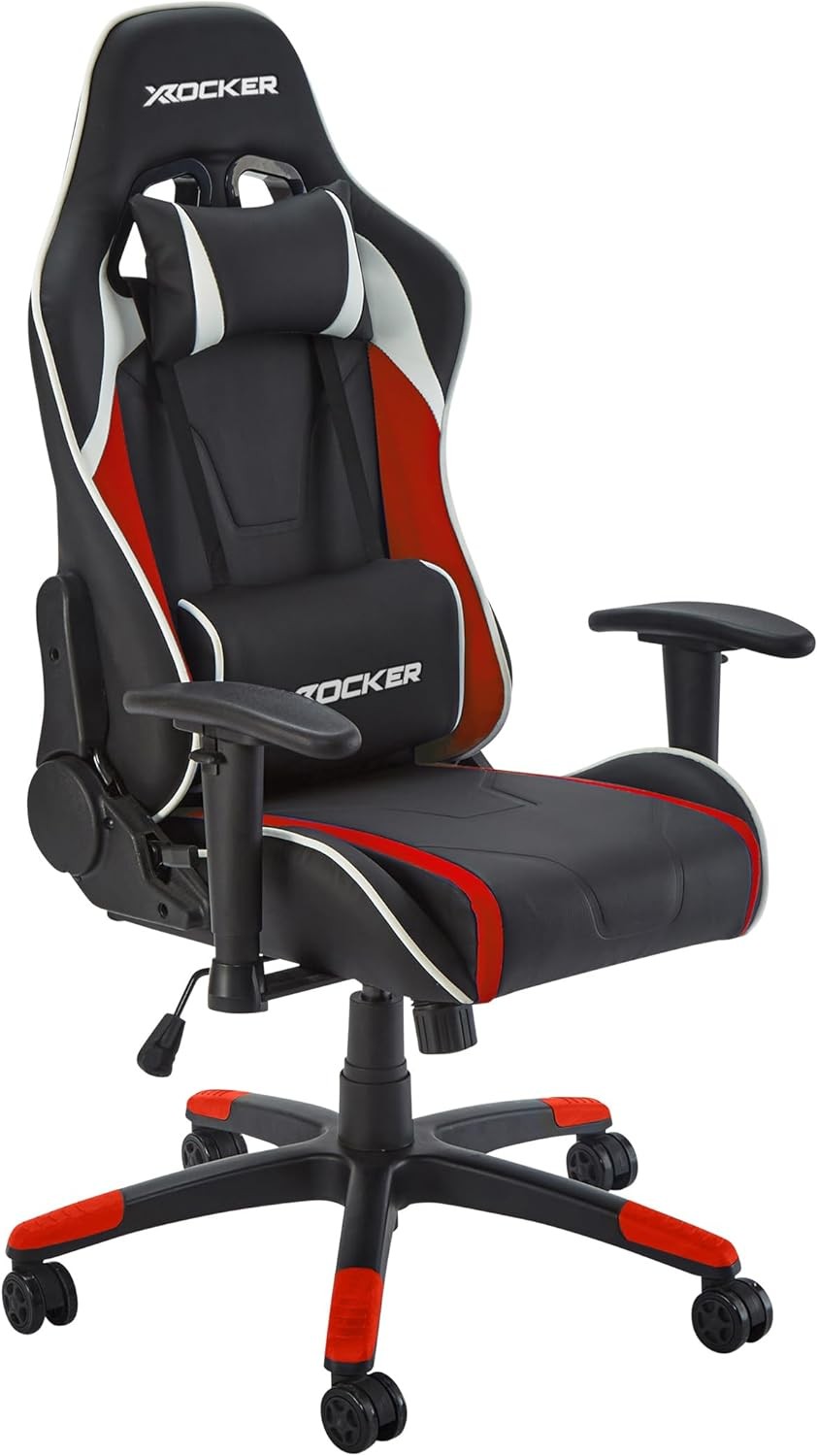 Kids Gaming Chair High Back eSports Faux Leather Black/Red