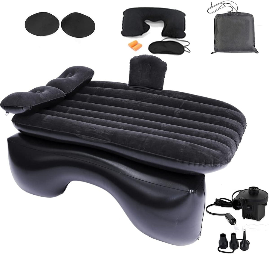 Inflatable Car Air Mattress for Back Seat – 140x89x12cm Camping Bed