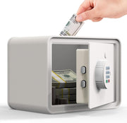 Kids Mini Safe Box Electronic Money Bank Keypad Lock Piggy Bank White