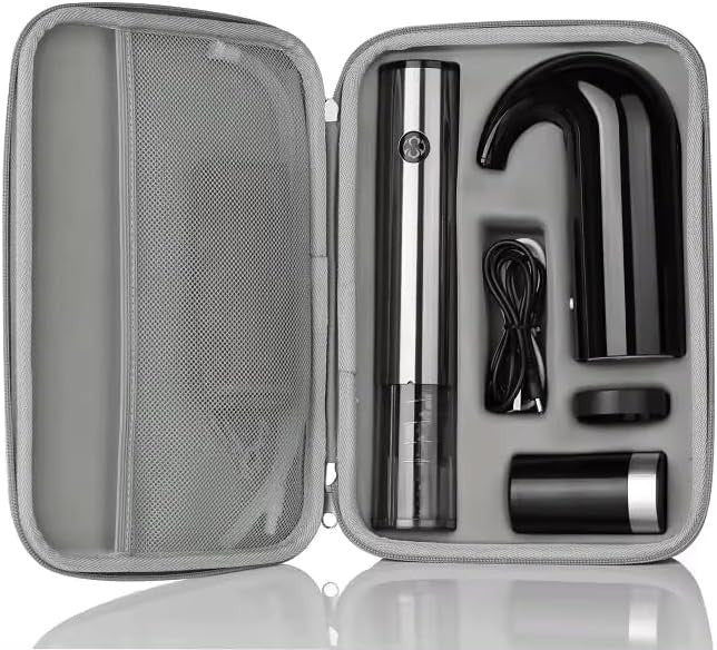 Electric Wine Aerator & Corkscrew Set with Stopper + Carry Case – Premium Gift K