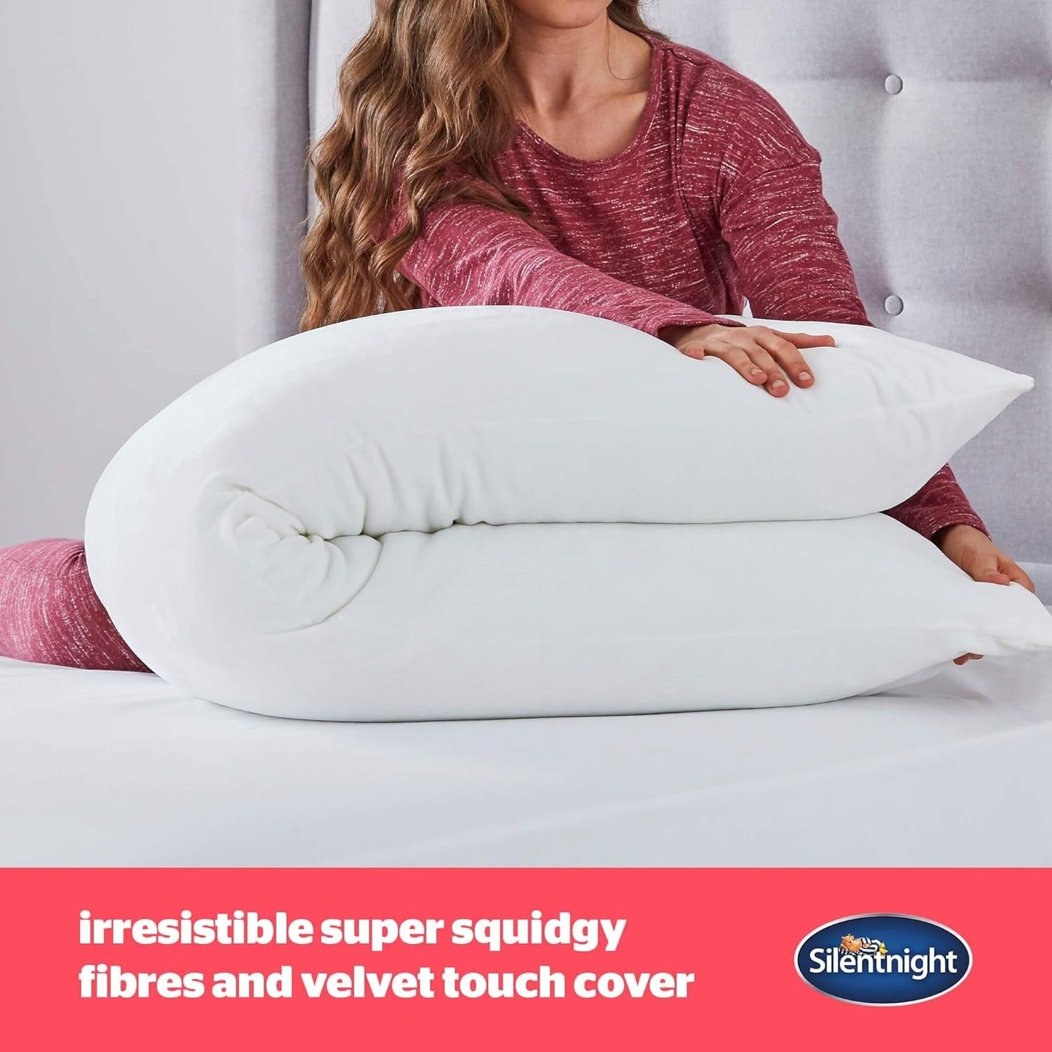 Pregnancy Pillow 2-in-1 Nursing Maternity Full Body Leg Support Washable