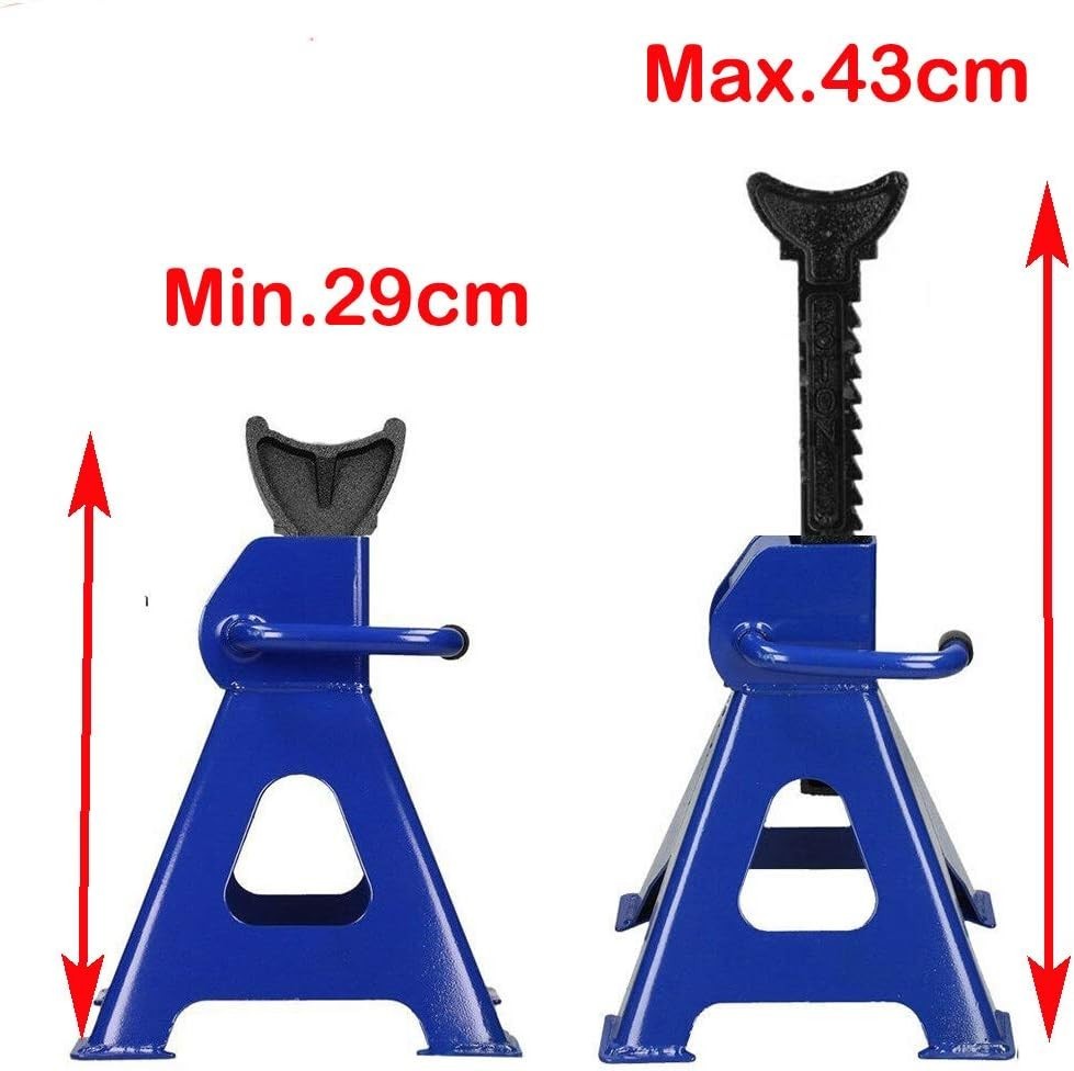 2 Ton Hydraulic Trolley Jack 3 Ton Axle Stands Heavy Duty Car Lift Kit 135–320mm