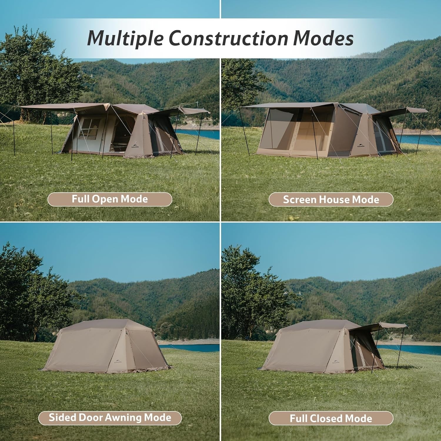 Pop Up Camping Tent 2-8 Man Waterproof Easy Setup Hiking