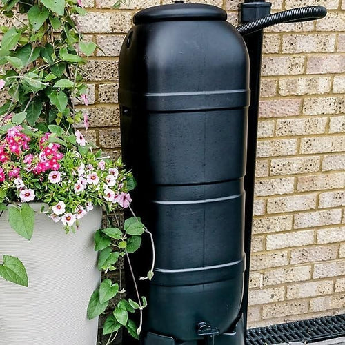 100L Slimline Garden Water Butt Kit With Stand & Filler | Rain Collector