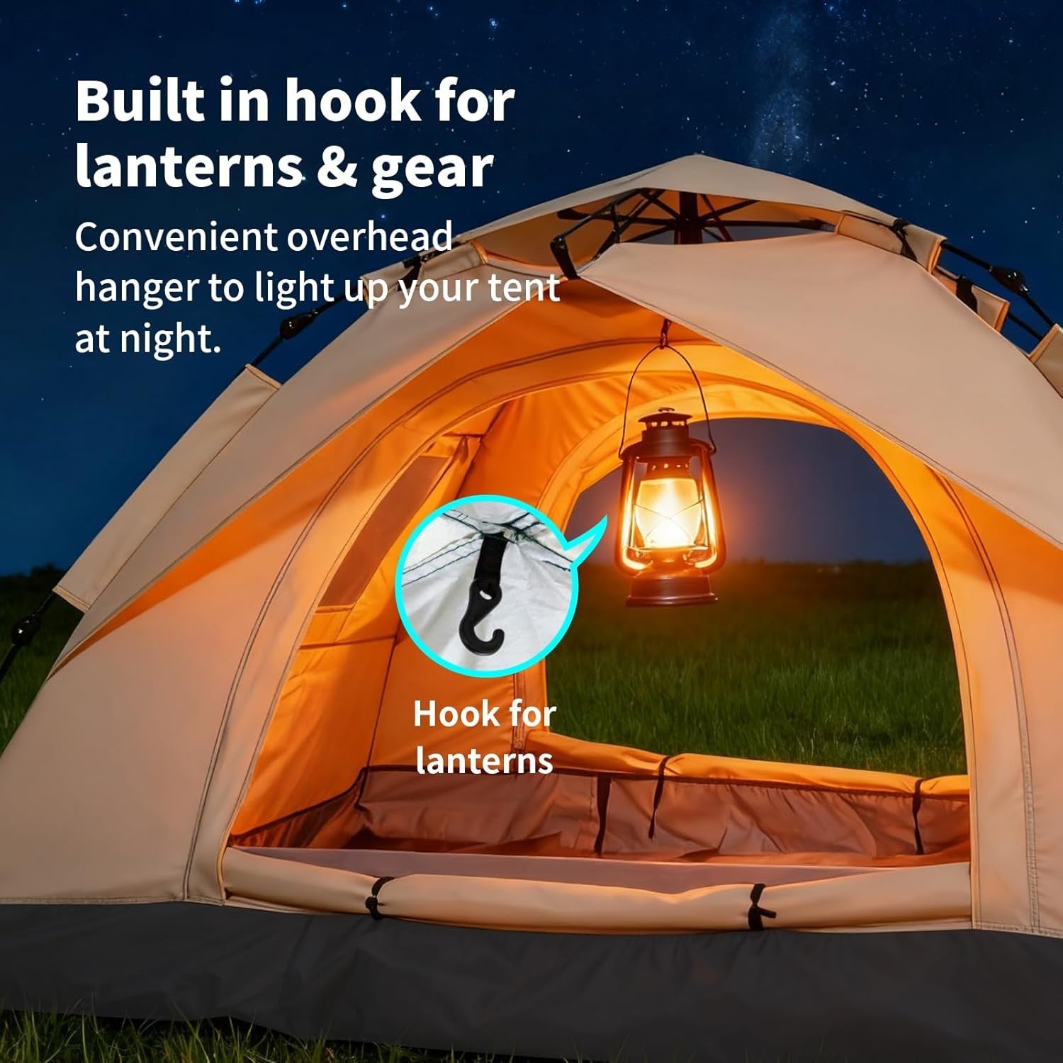 2-3 Person Instant Pop-Up Tent Waterproof UV Protection Lightweight