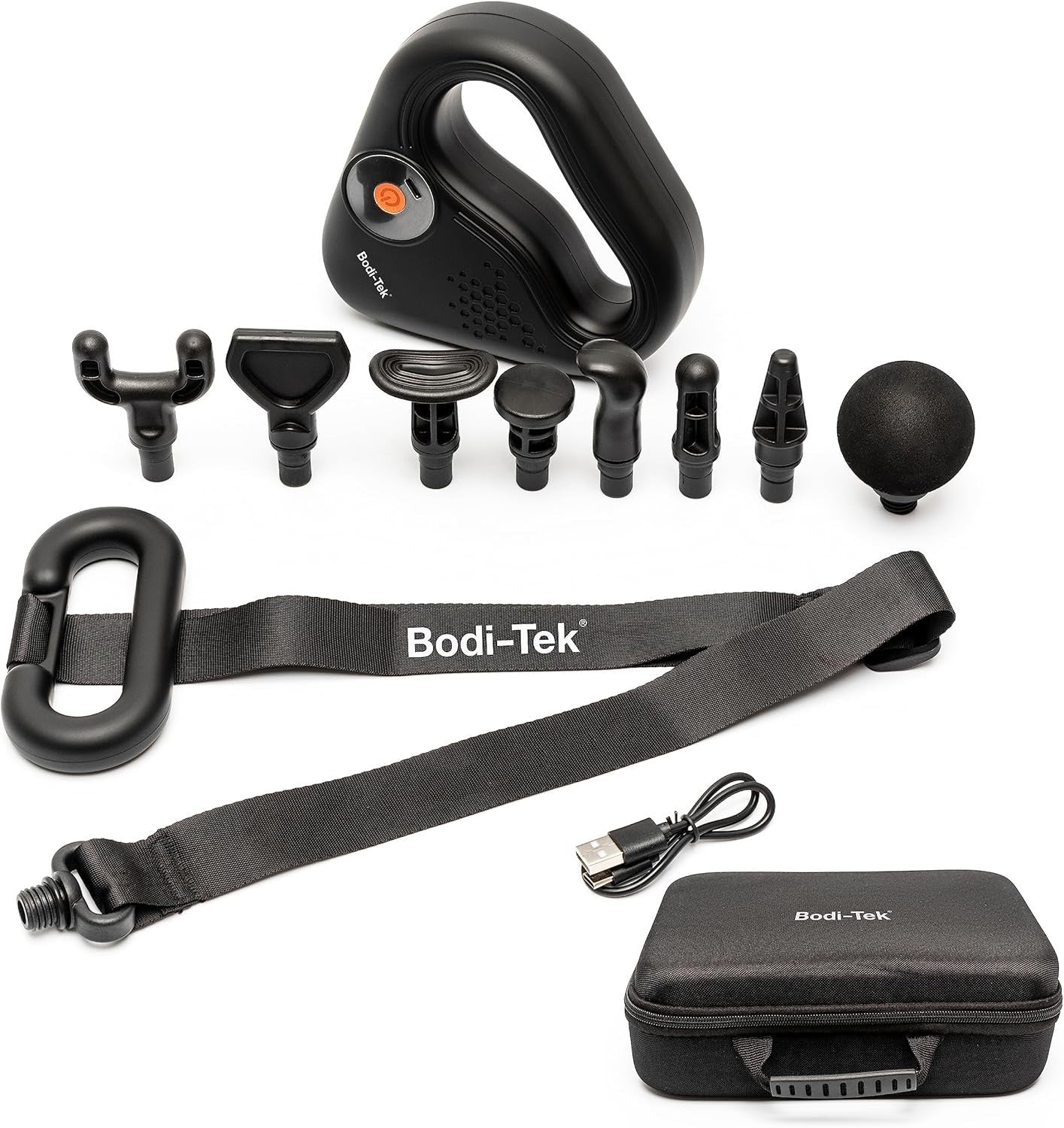 Percussion Massage Gun With Belt Deep Muscle Recovery Kit Full Body Relief