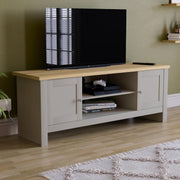 Modern Grey TV Unit Cabinet Stand | Storage Sideboard for Living Room