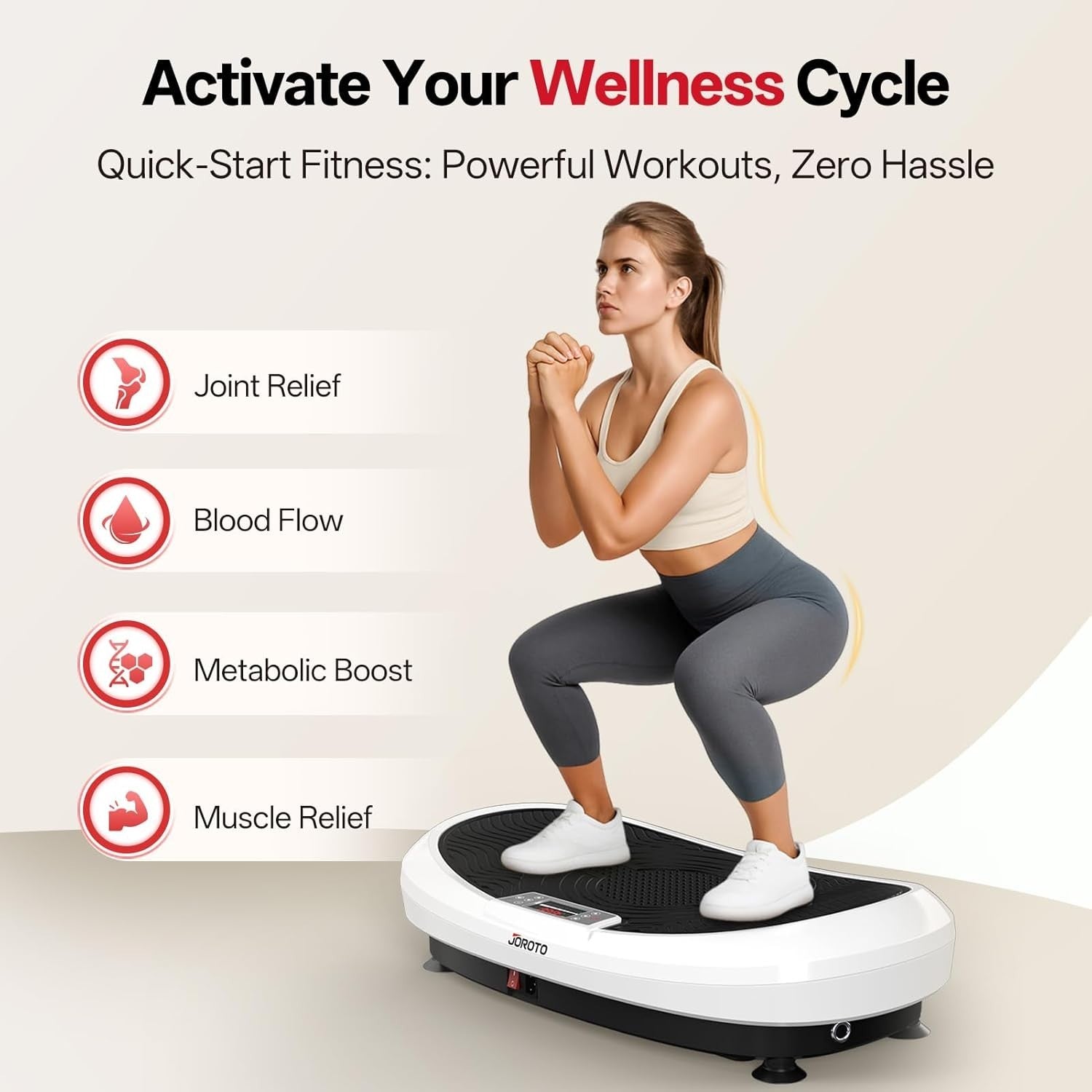 4D Vibration Plate Exercise Machine 120 Levels Bluetooth LED 158kg