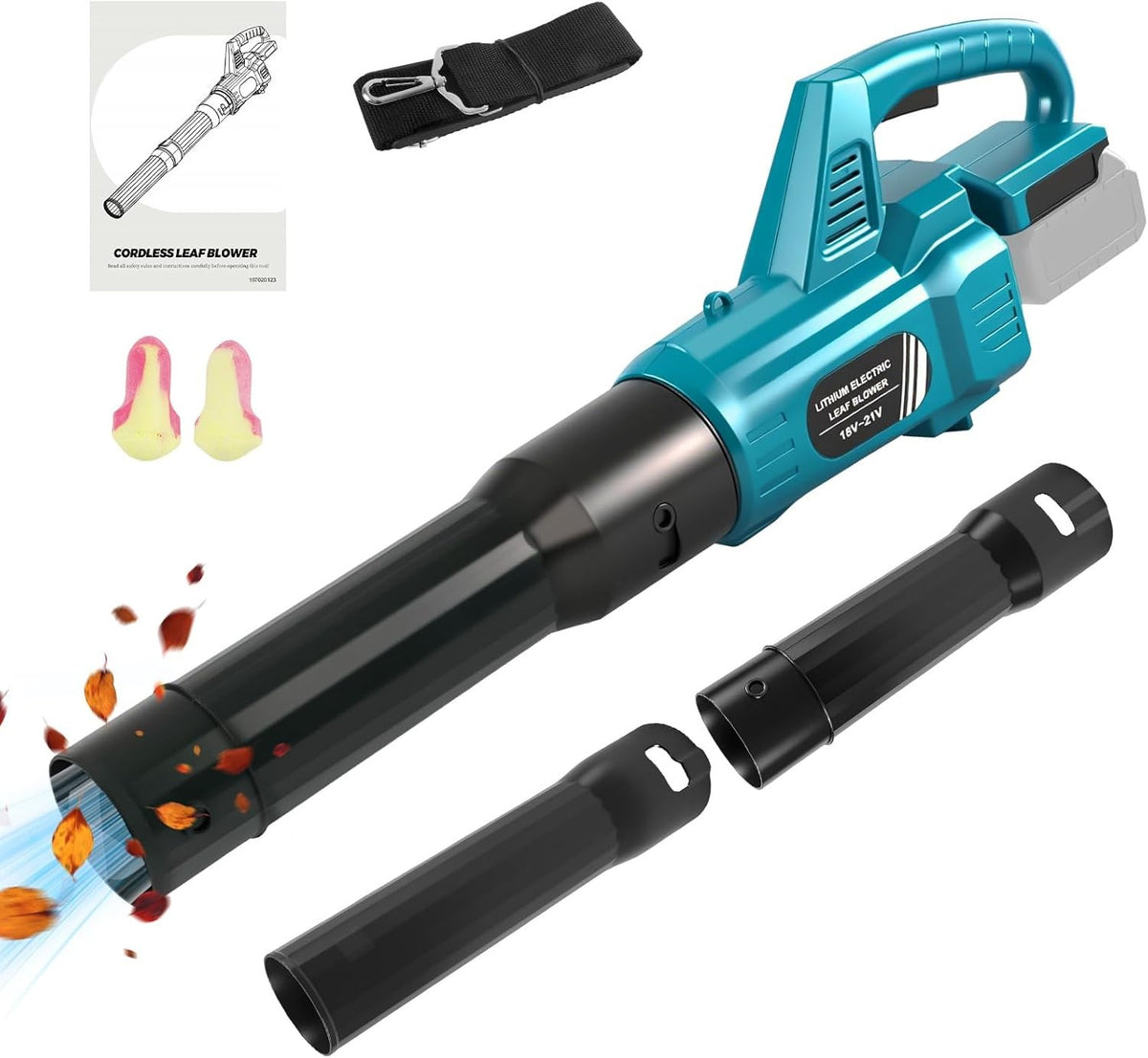 18V Cordless Leaf Blower Turbo Boost Variable Speed Lightweight Garden