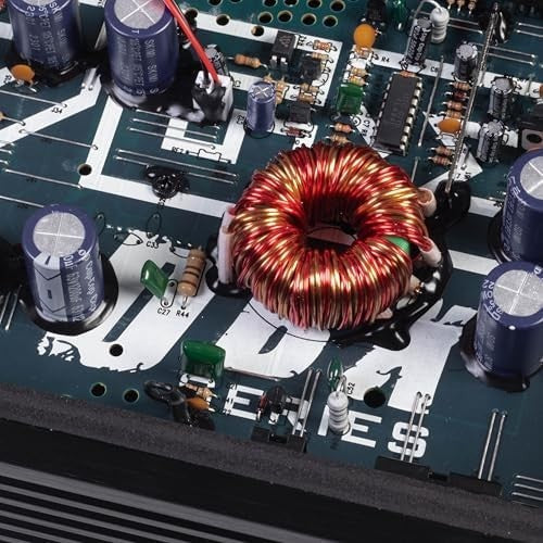 2-Channel Car Amplifier 1400W Class AB Stereo LPF HPF High-Level Input